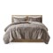 Grey Soft Sherpa Faux Fur 3-Piece Comforter Set with Pillow Shams